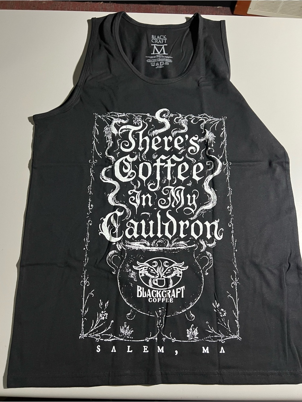 Blackcraft Cult Coffee "There's Coffee In My Cauldron" Black Tank Top NWT Med